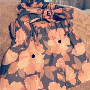 Baby 3-6 month skirt and bow